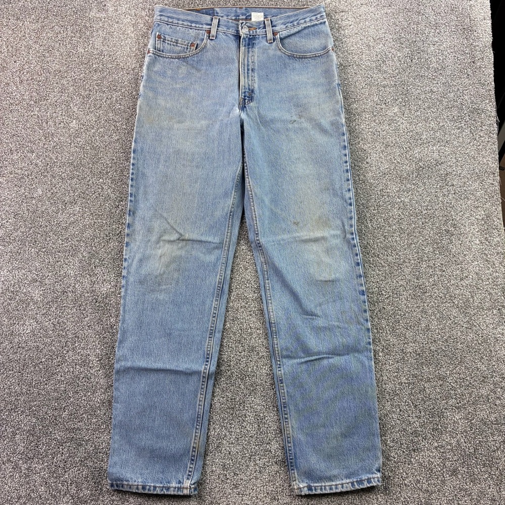 Vintage Levi's 550 Jeans Mens 34x34‎ Blue Denim Light Wash Regular Relaxed 90s